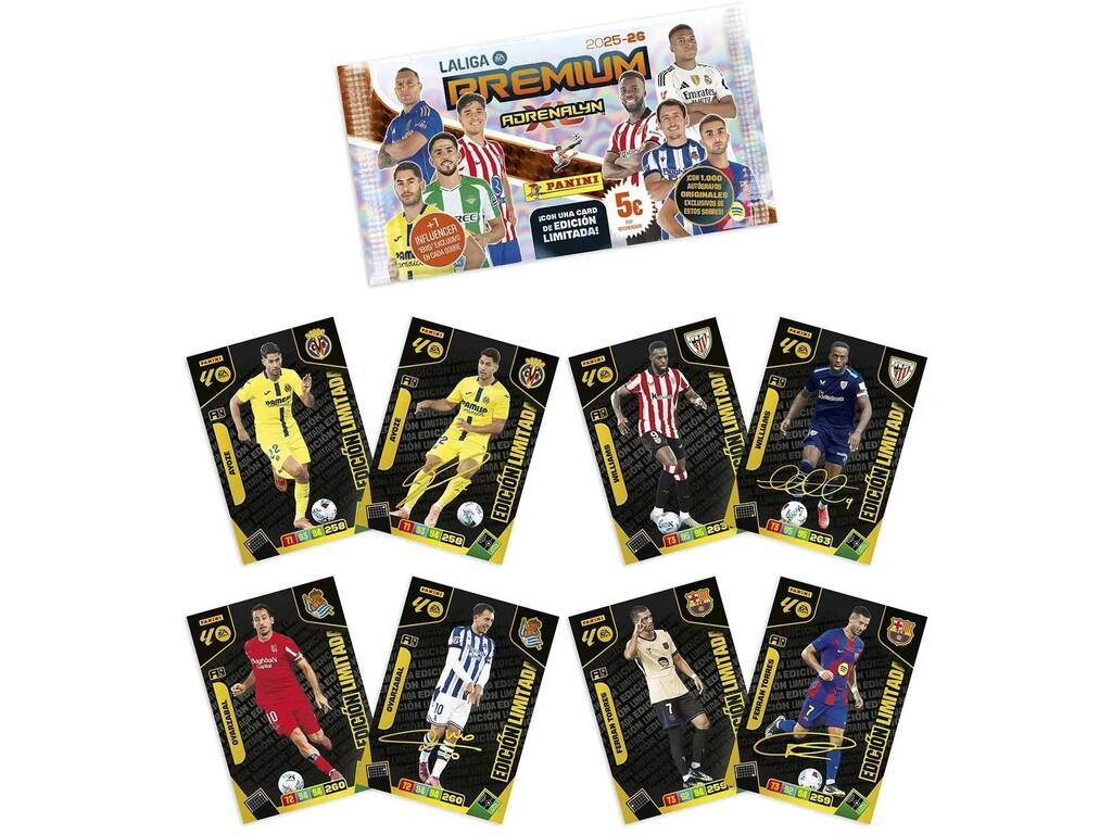 Adrenalyn XL La Liga 2025-26 Sobre Premium con 10 Cards