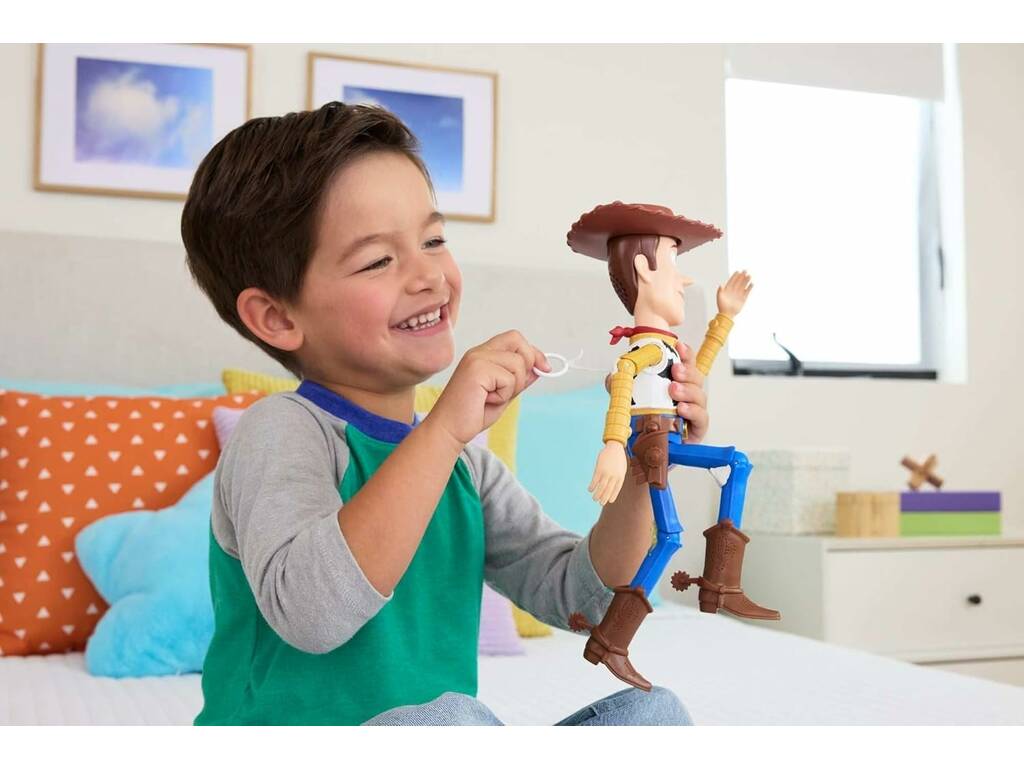 Toy Story 5 Figura Woody Corredor de 30 cm con Frases y Sonidos