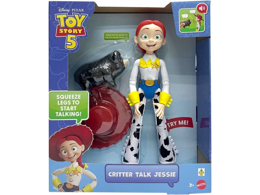 Toy Story 5 Figura Vaquera Jessie Cantarina de 29 cm con Frases y Sonidos