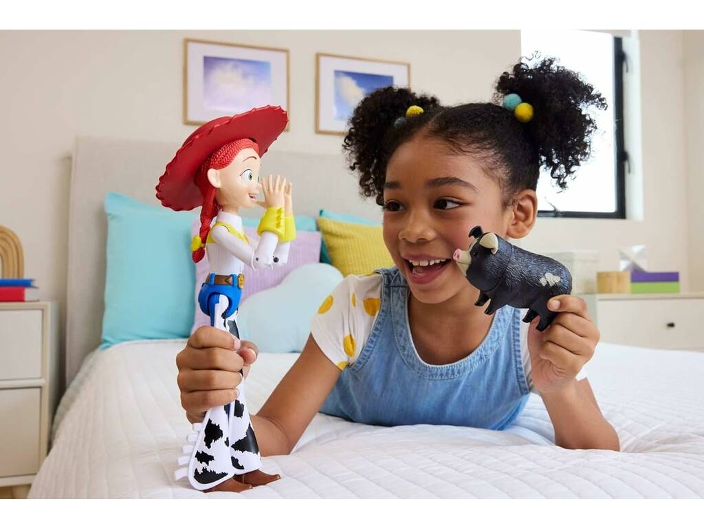 Toy Story 5 Figura Vaquera Jessie Cantarina de 29 cm con Frases y Sonidos