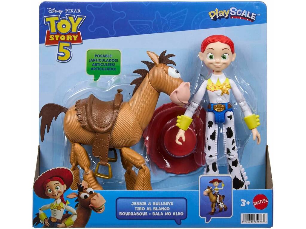 Toy Story 5 Pack Figura Articulada Jessie de 22 cm y Perdigón de 21 cm