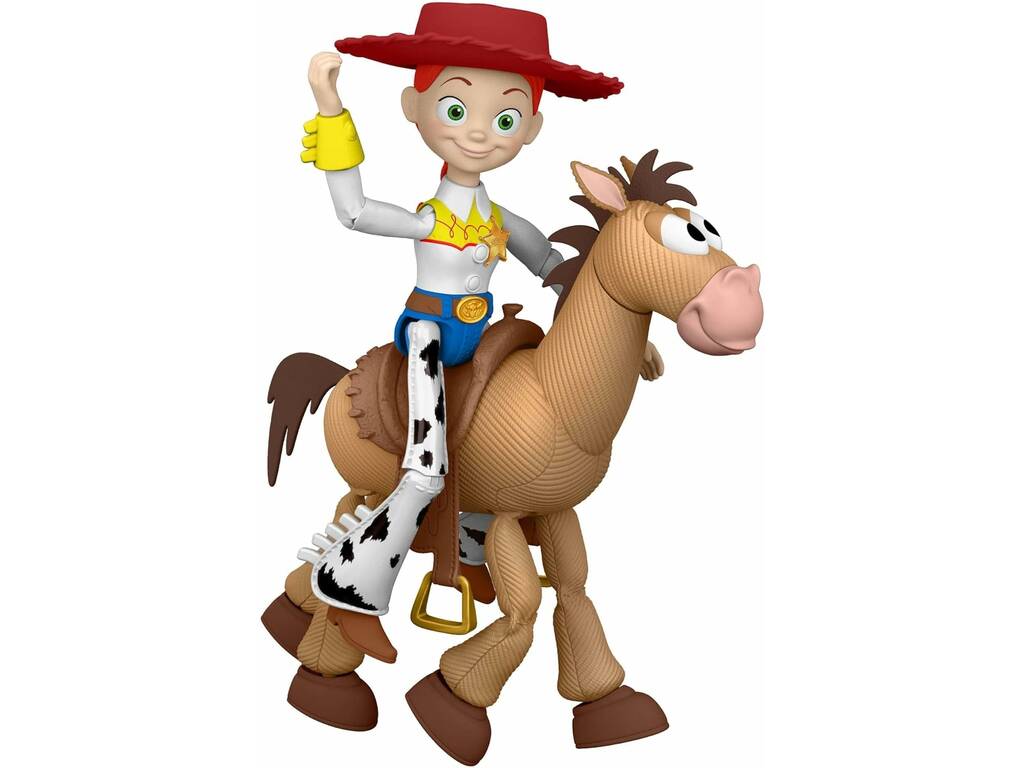 Toy Story 5 Pack Figura Articulada Jessie de 22 cm y Perdigón de 21 cm