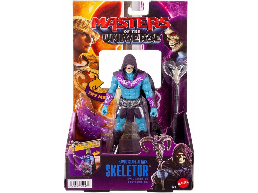 Masters Of The Universe Figura Skeletor Ataque del Báculo Havoc de 15 cm