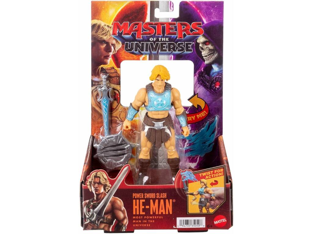 Masters Of The Universe Figura He-Man Ataque com a Espada do Poder de 15 cm