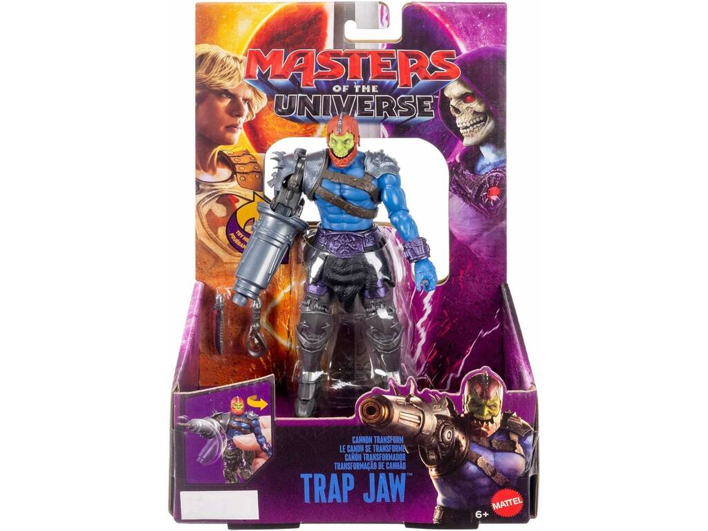 Figurine Trap Jaw de Masters Of The Universe avec canon transformable 16 cm - imagen 2