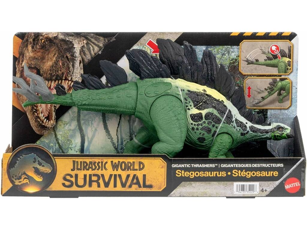 Jurassic World Survival Destruidores Gigantes Figura Stegosaurus de 35 cm