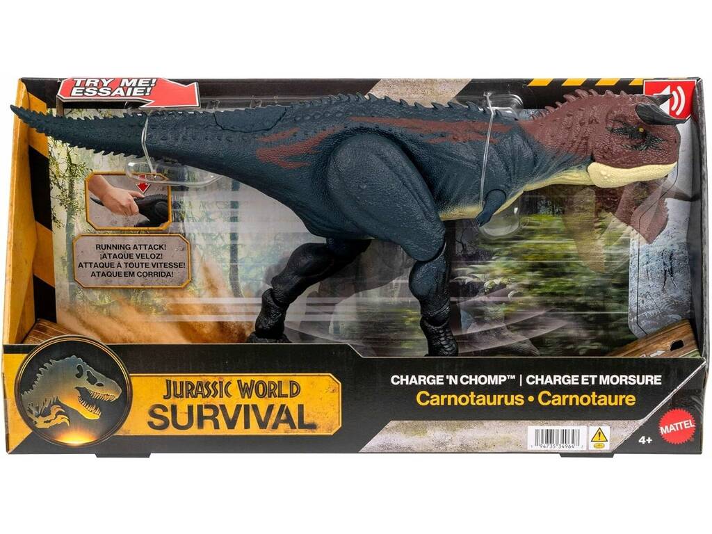 Jurassic World Survival Figura Carnotaurus Mordiscos Despiadados de 44 cm
