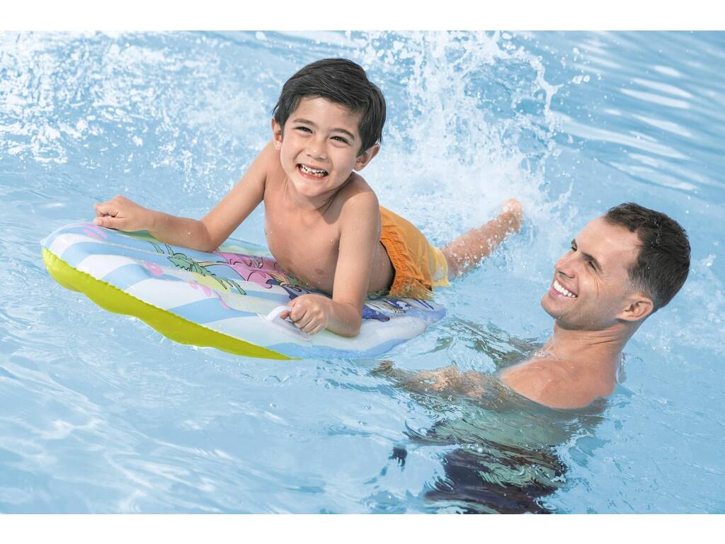 Disney Stitch Colchoneta Tabla de Surf Hinchable de 114x46 cm Stitch y Angel Bestway 9104V