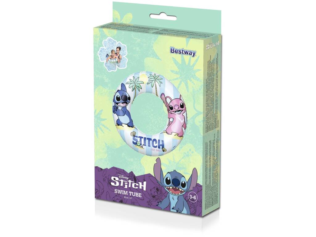 Disney Stitch Bouée gonflable de 56 cm Stitch et Angel Bestway 9104U