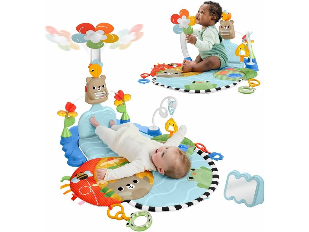 Fisher Price Gimnasio de Actividades 3 en 1 Pataditas y Balanceo