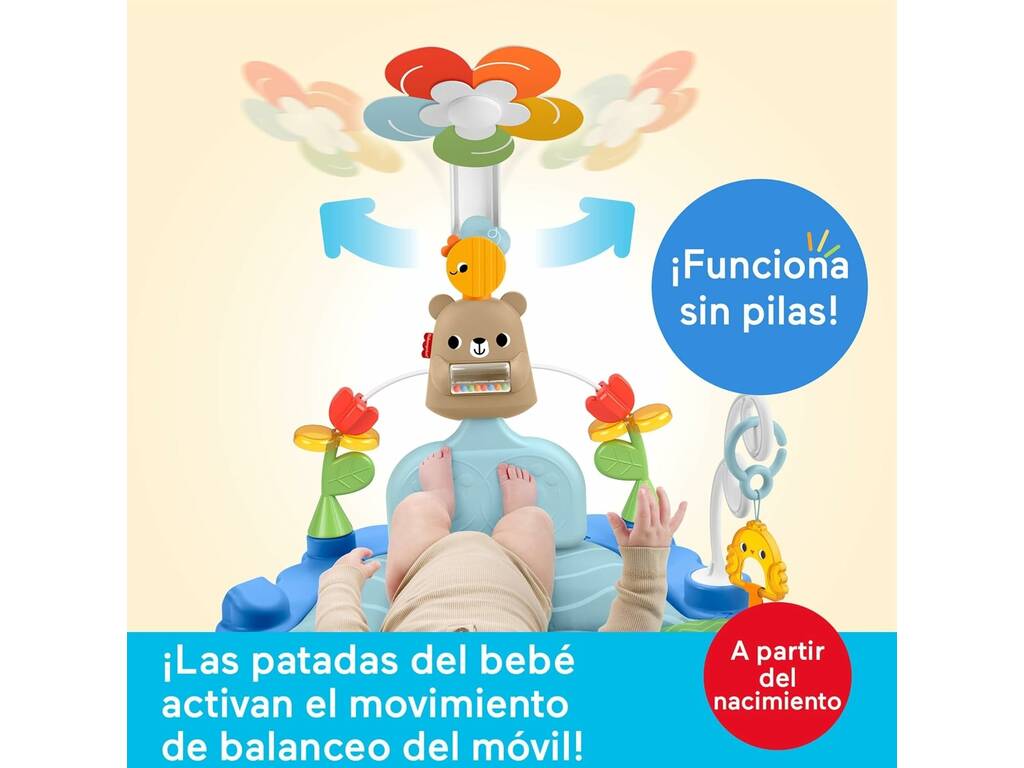 Fisher Price Gimnasio de Actividades 3 en 1 Pataditas y Balanceo