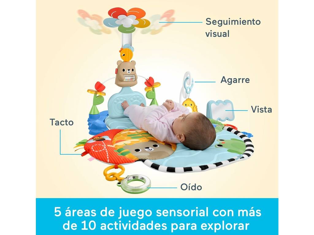 Fisher Price Gimnasio de Actividades 3 en 1 Pataditas y Balanceo