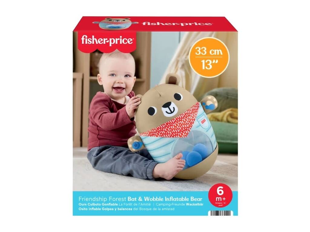 Fisher Price Osito Inflable Golpea y Balancea del Bosque de la Amistad de 33 cm
