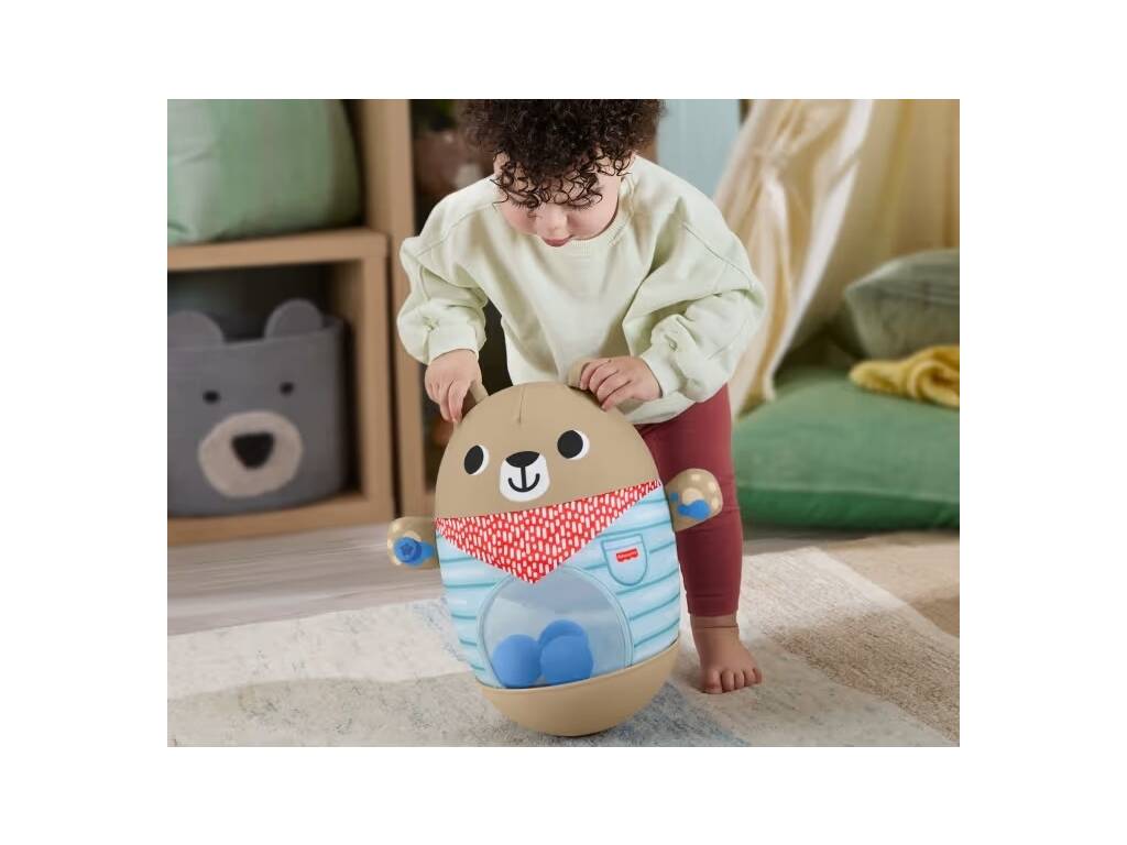 Fisher Price Osito Inflable Golpea y Balancea del Bosque de la Amistad de 33 cm