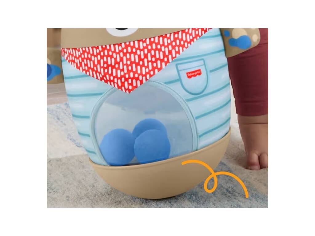 Fisher Price Osito Inflable Golpea y Balancea del Bosque de la Amistad de 33 cm