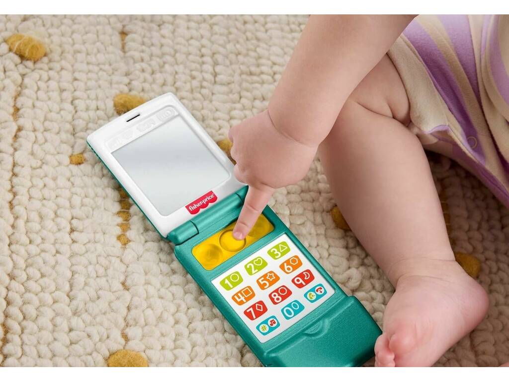 Fisher Price rit et apprend le téléphone portable de jouet avec plus de 50 sons