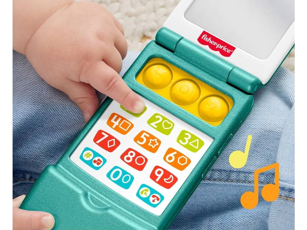 Fisher Price rit et apprend le téléphone portable de jouet avec plus de 50 sons