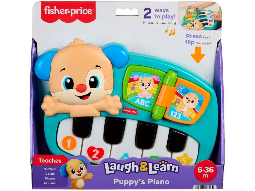 Fisher Price Ríe y Aprende Piano de Aprendizaje de Perrito