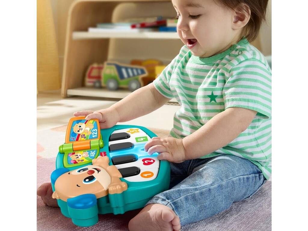 Fisher Price Ríe y Aprende Piano de Aprendizaje de Perrito