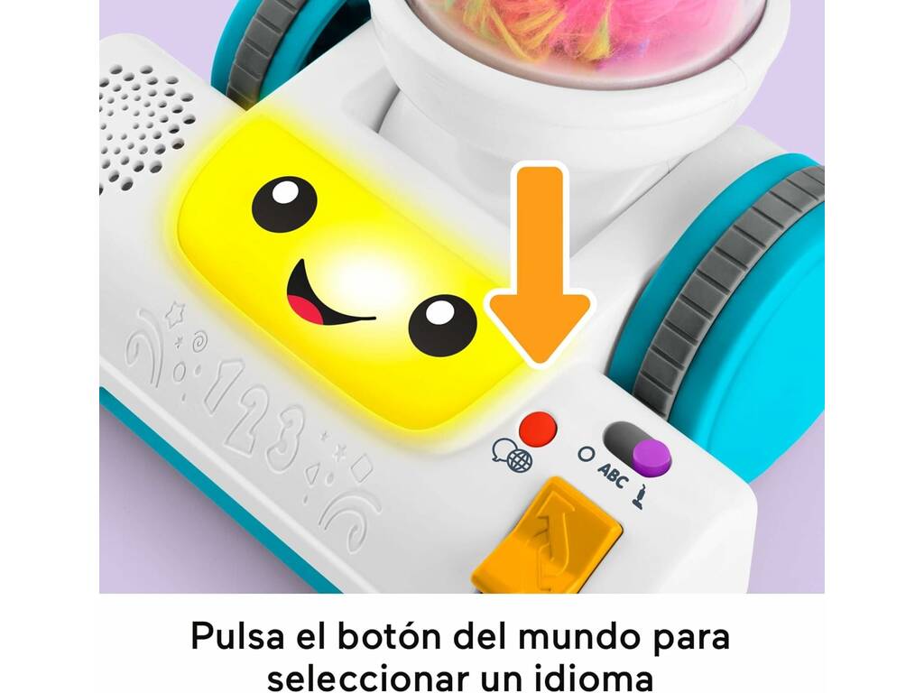 Fisher Price Ríe y Aprende Aspiradora 2 en 1 con Luz y Sonidos