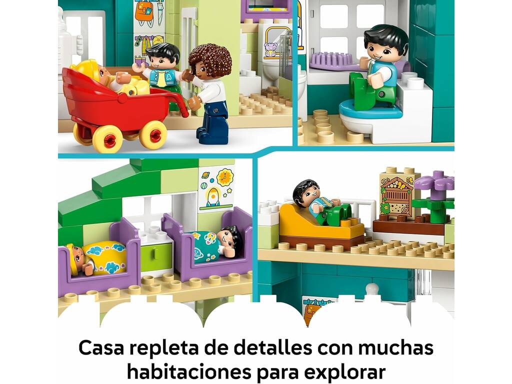 Lego Duplo Casa Familiar Moderna 3 en 1 con Figuras