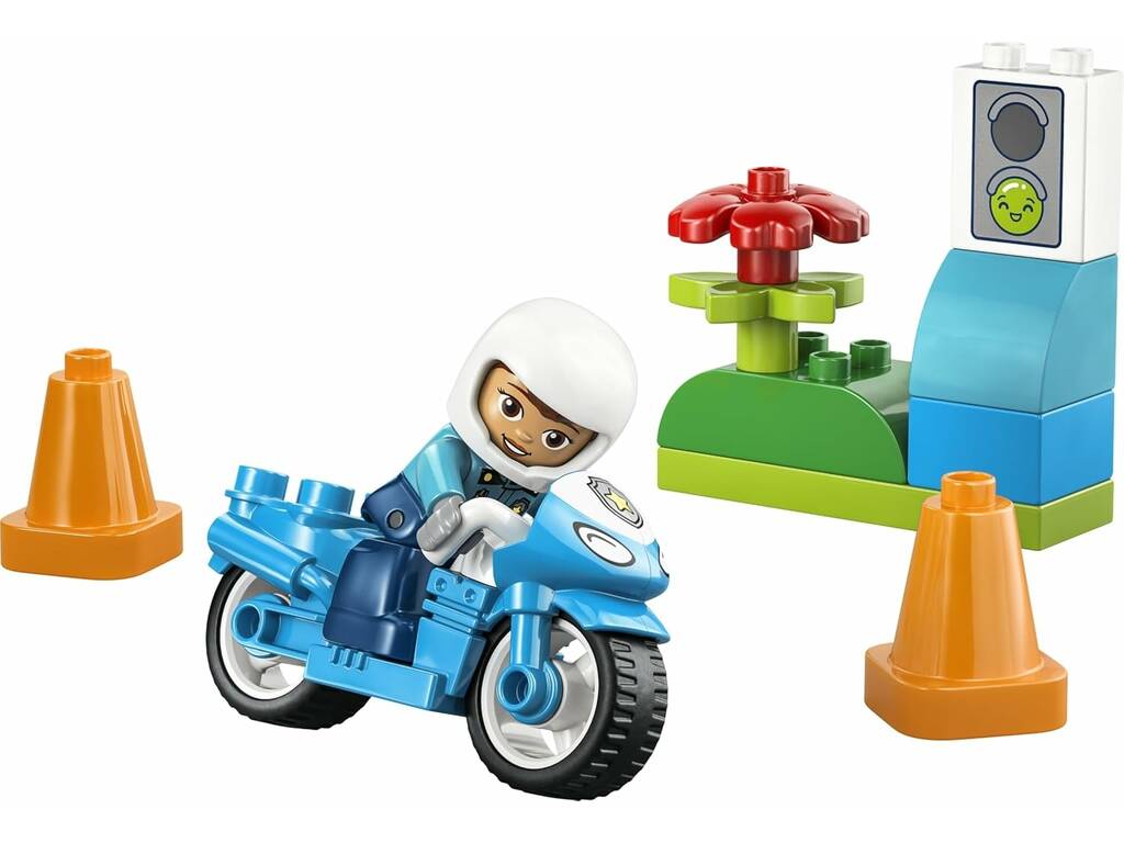 Lego Duplo Moto de Policía Azul