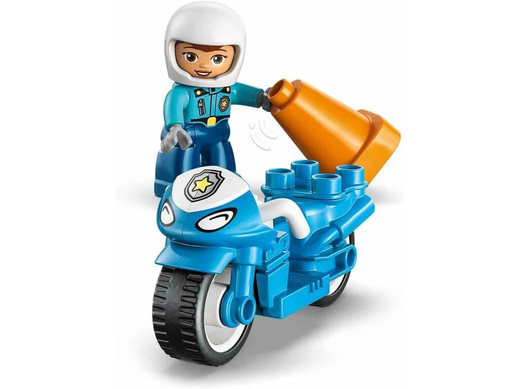 Lego Duplo Moto de Policía Azul