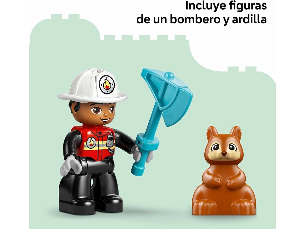 Lego Duplo Camión de Bomberos con Manguera y Bomberos