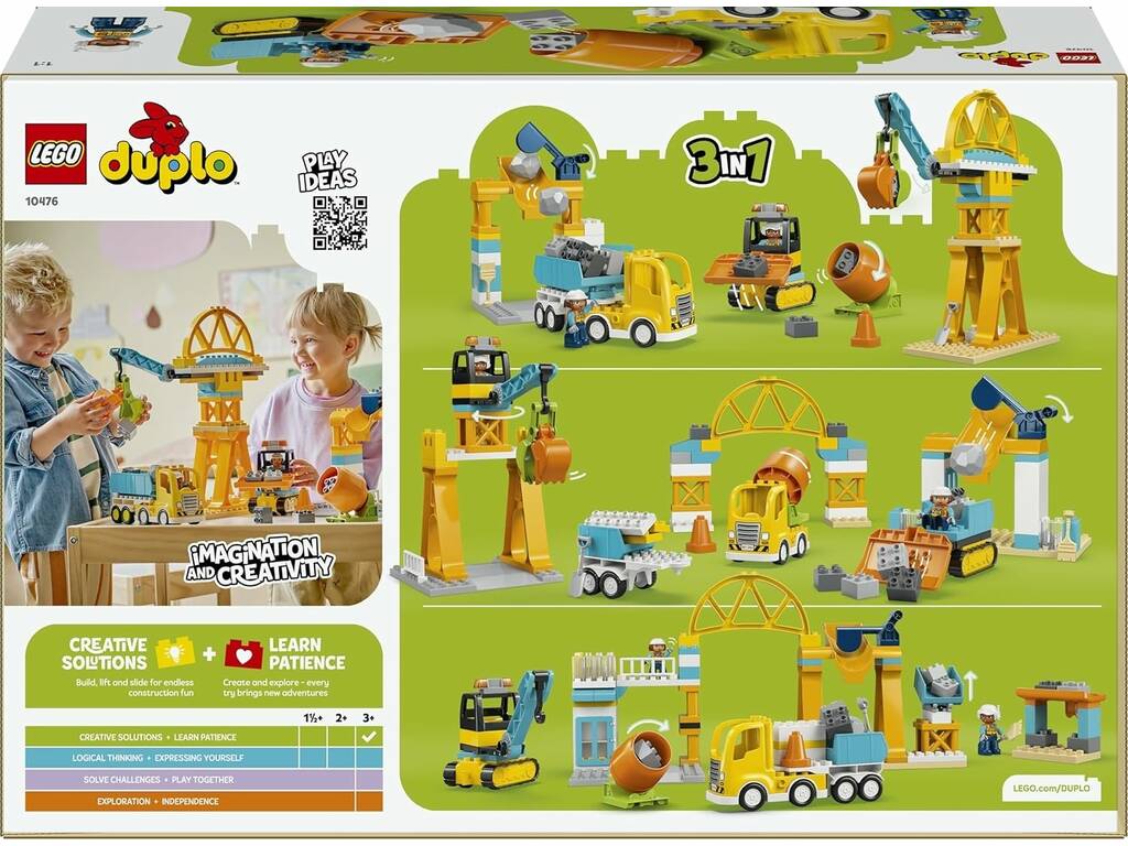 Lego Duplo Obra y Vehículos de Construcción 3 en 1