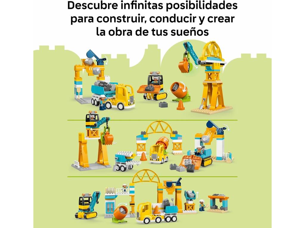 Lego Duplo Obra y Vehículos de Construcción 3 en 1