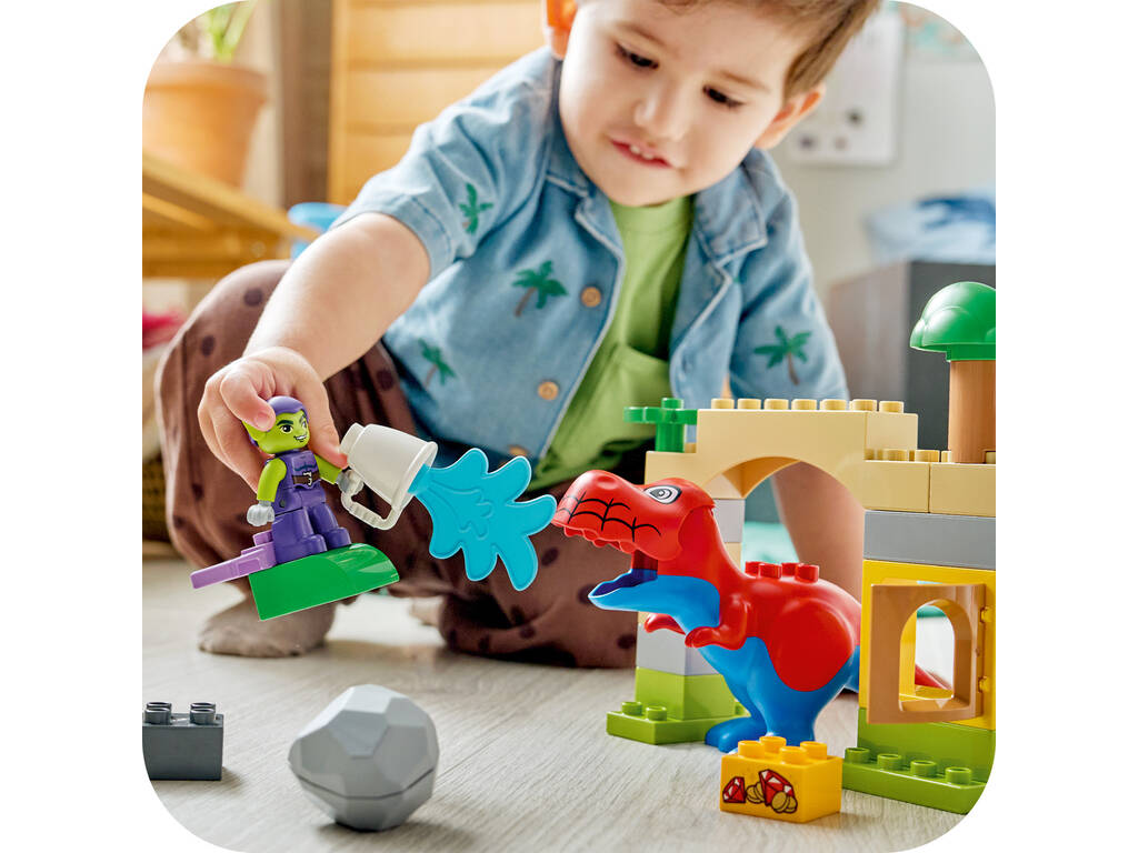 Lego Duplo Marvel Spidey And His Amazing Friends Dinosaurio Spidey vs Duende Verde
