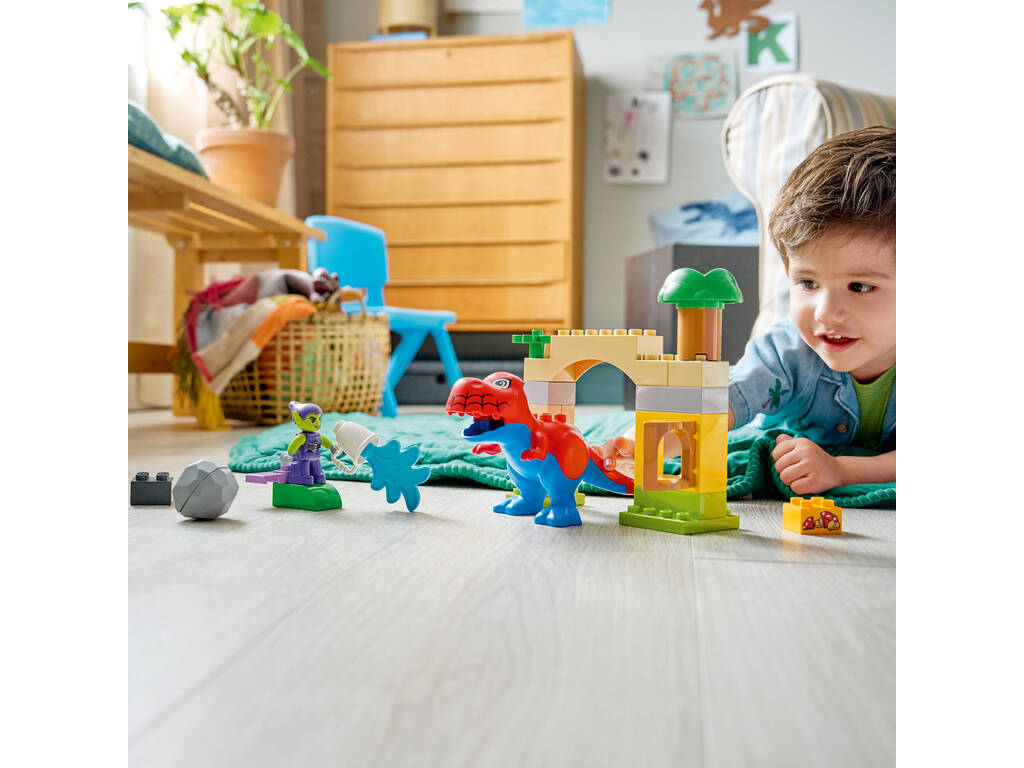 Lego Duplo Marvel Spidey And His Amazing Friends Dinosaurio Spidey vs Duende Verde
