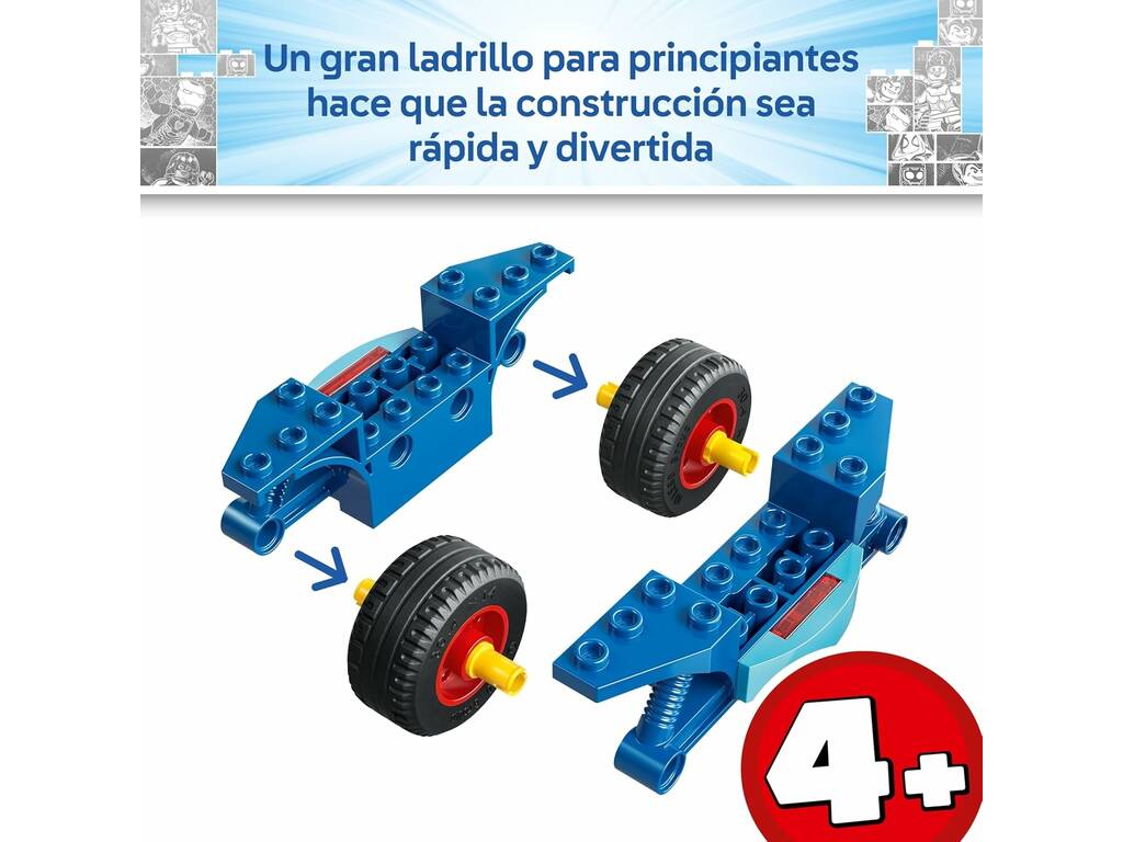 Lego Marvel Spidey sur sa moto vs Rino