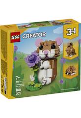 Lego Creator 3 en 1 Adorable hamster avec une fleur