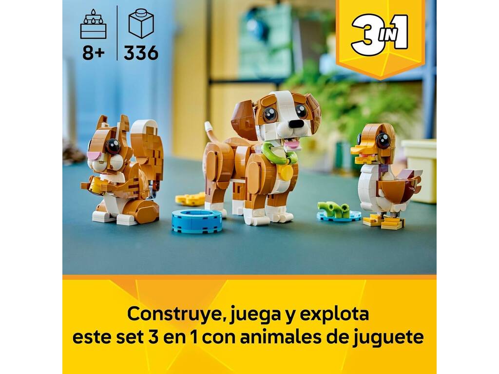 Lego Creator 3 en 1 Simpáticos Animales: Cachorro Juguetón