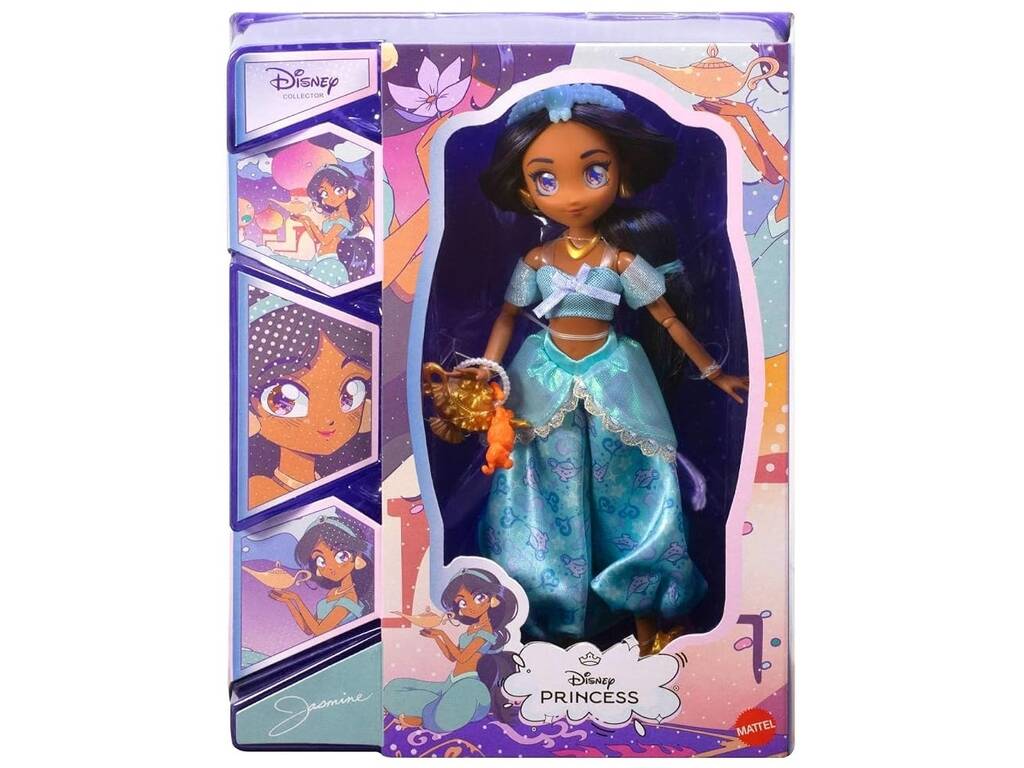 Disney Collector Muñeca Jasmín Anime de 23 cm