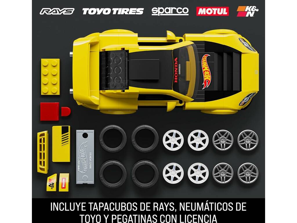 Hot Wheels Speed Series Mattel Brick Shop 07 Honda S2000 de 257 Piezas