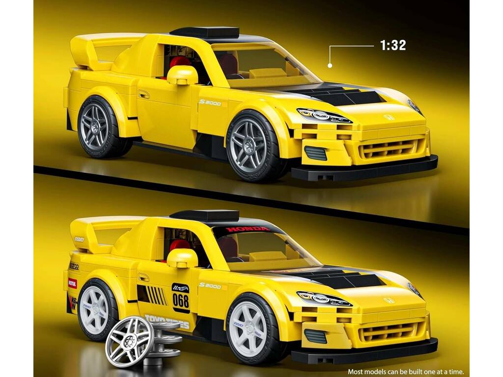 Hot Wheels Speed Series Mattel Brick Shop 07 Honda S2000 de 257 Piezas