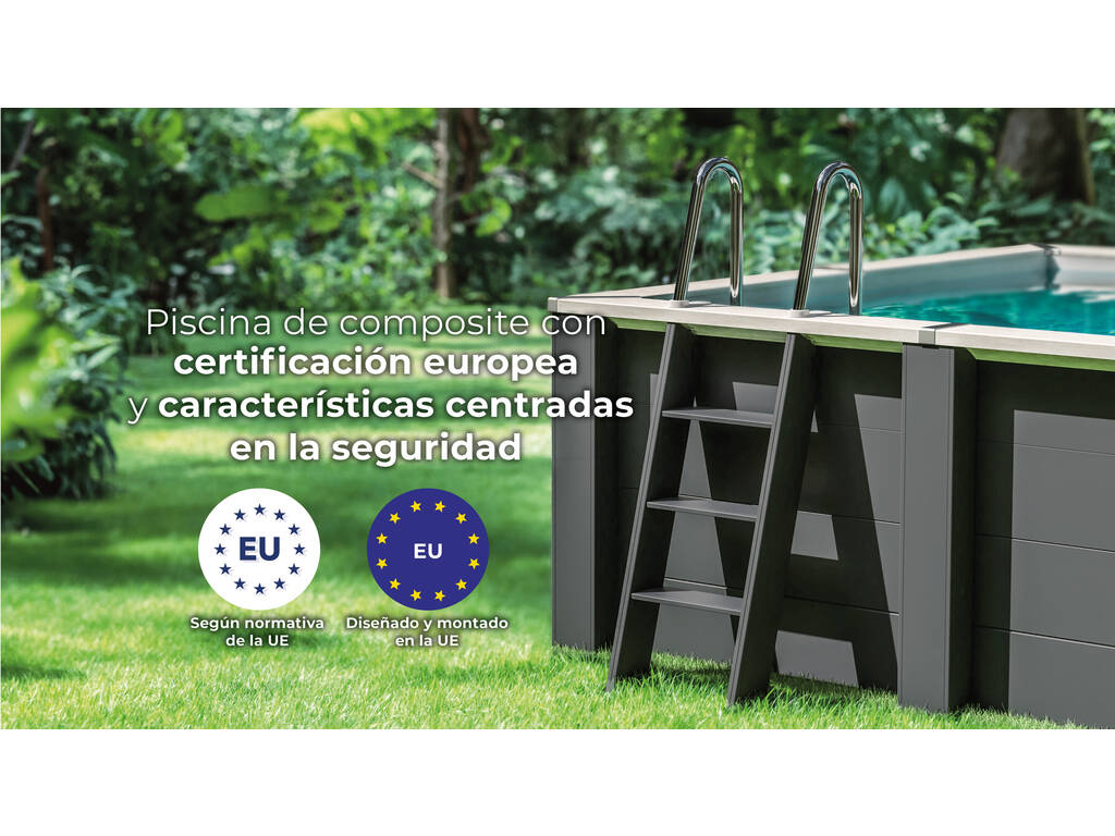 Piscine composite rectangulaire 315 x 175 x 96 cm Gre KPCOR2814T