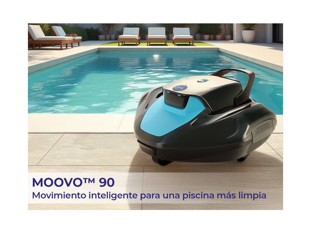 Piscine ovale aspect anthracite 610 x 375 x 120 cm Gre KIT610GY + cadeau robot nettoyeur de fonds à batterie