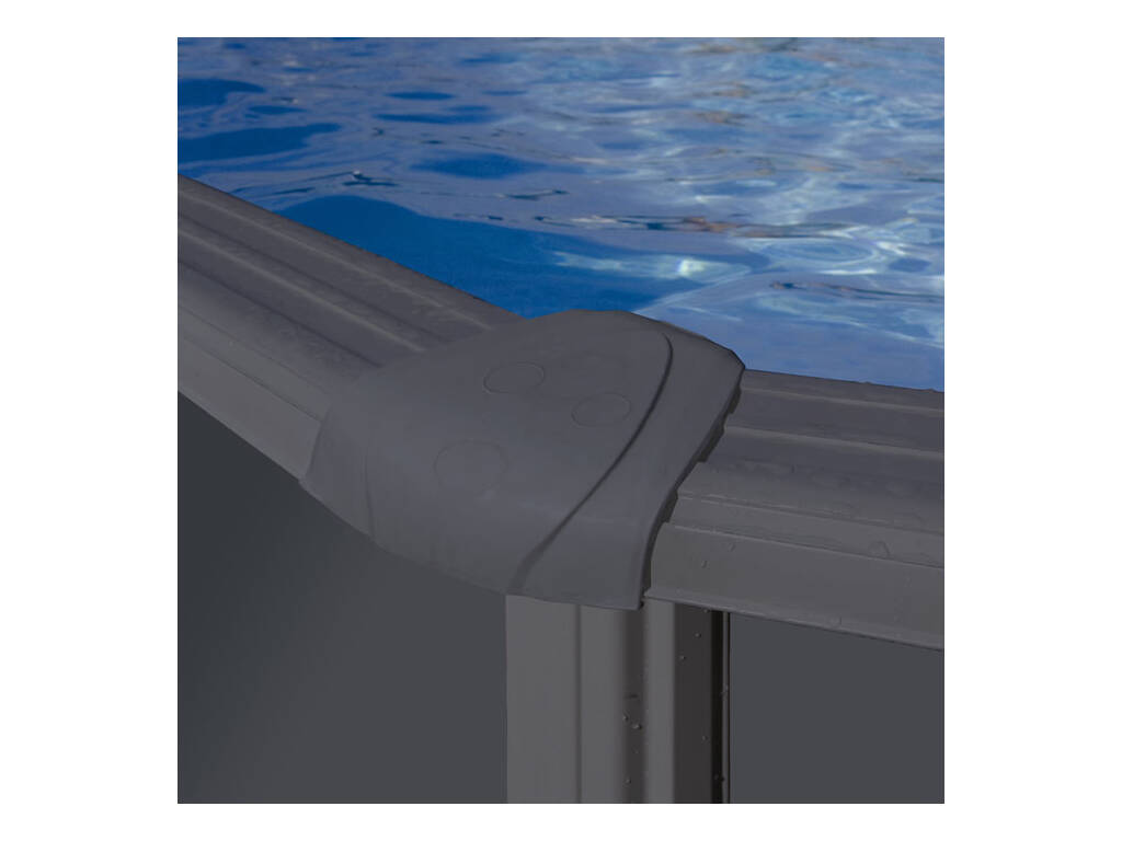 Piscina Oval Aspeto Antracite 500 x 300 x 120 cm Gre KIT500GY