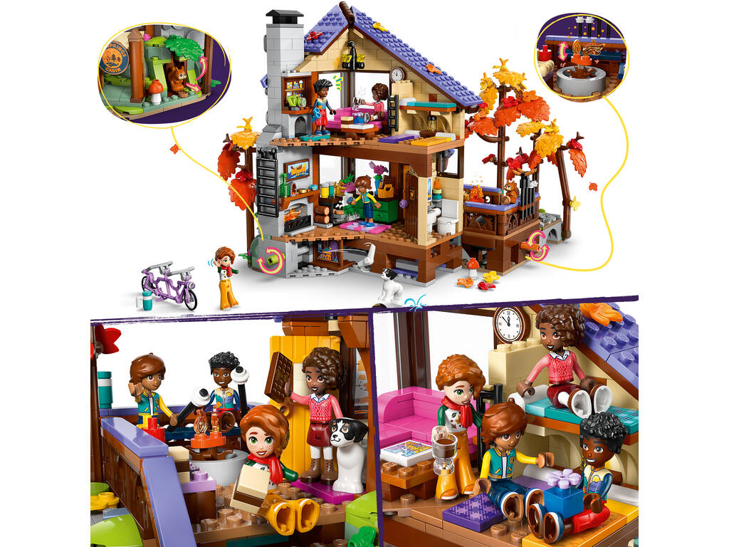 Lego Friends Chalet d'automne douillet dans la forêt