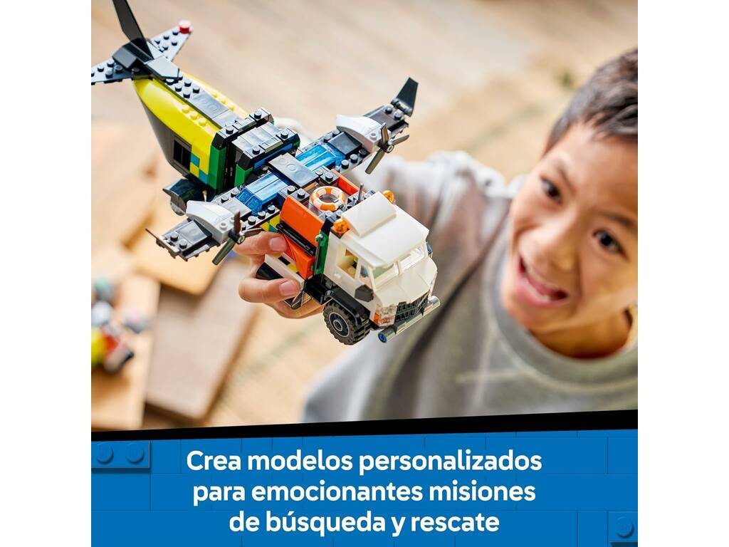 Lego City Remix: Avión, Camión Técnico y Aerodeslizador