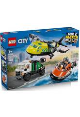Lego City Remix: Aereo, camion tecnico e hovercraft