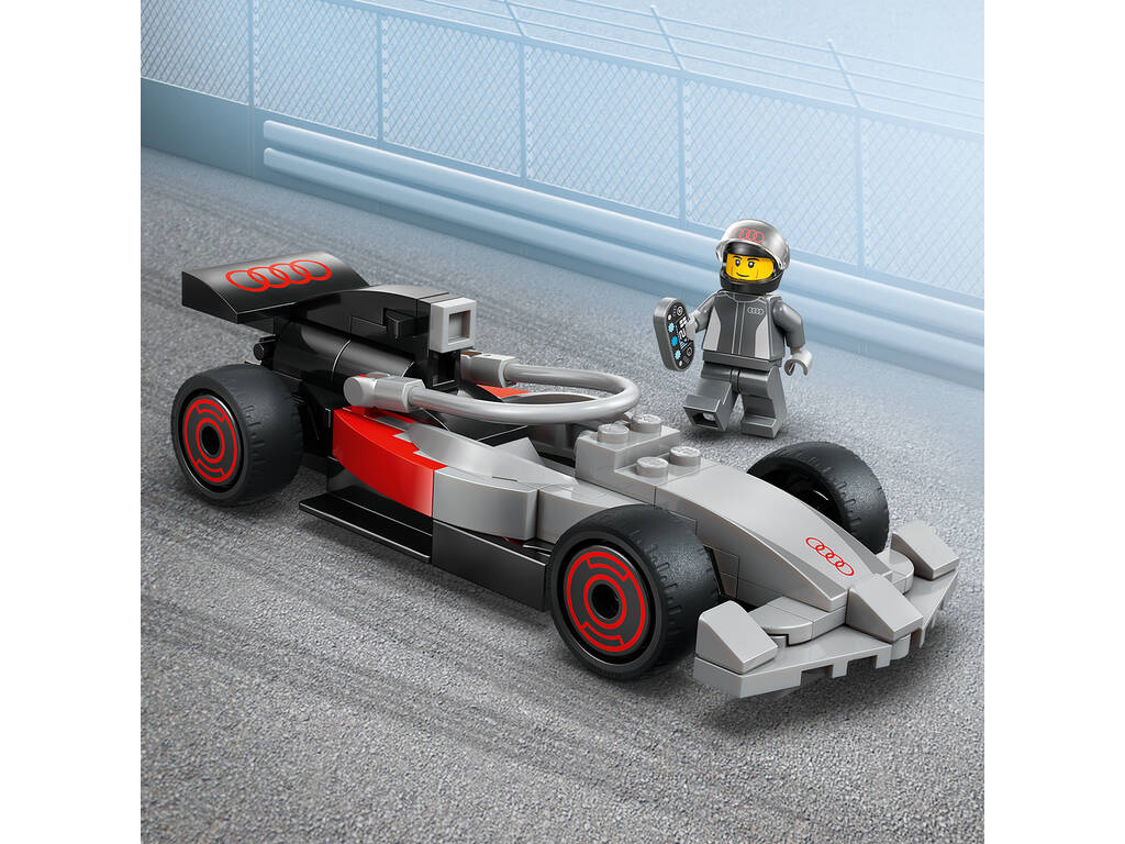 Lego City Formula 1 Camión de Exposición de F1 con Coche de Carreras Audi F1