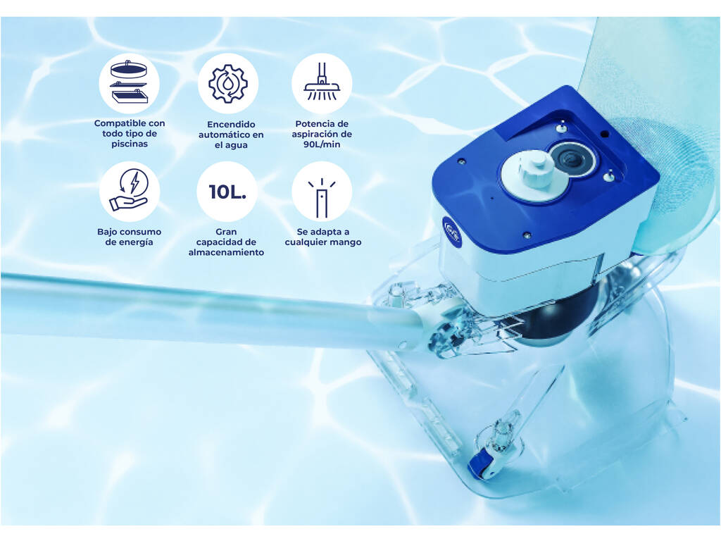 Pulitore elettrico a batteria Leaf Eater per piscine e spa Gre LE75