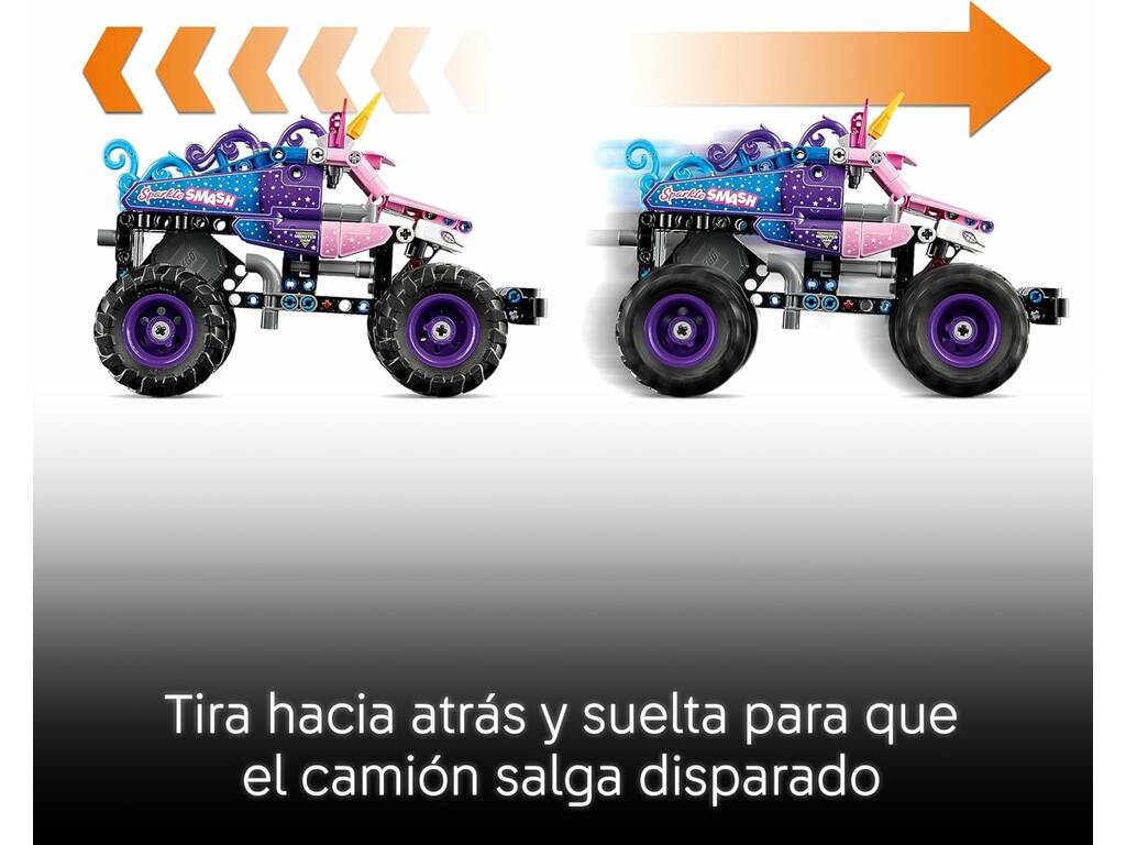 Lego Technic Monster Jam Sparkle Smash avec moteur de chargement manuel
