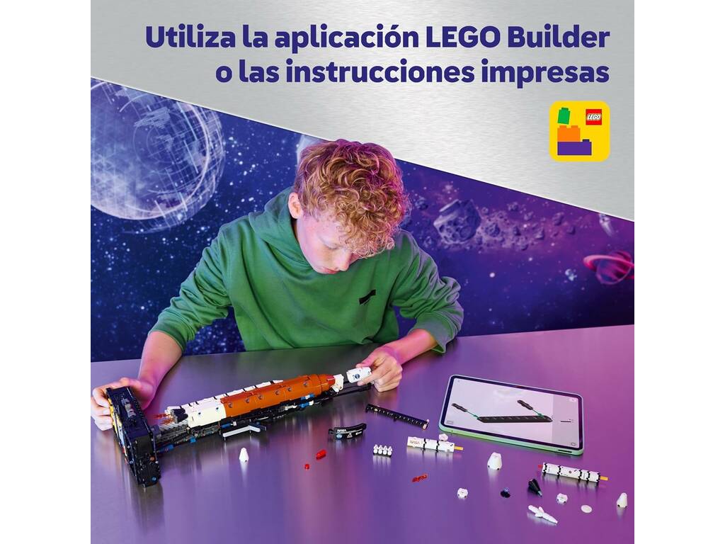 Lego Technic Space Cohete del Sistema de Lanzamiento Espacial NASA Artemis