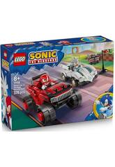 Lego Sonic Coche de Silver vs Monster Truck de Knuckles