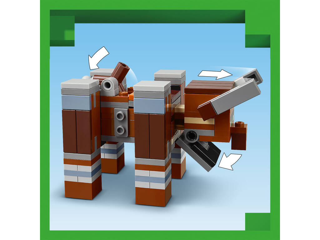 Lego Minecraft El Puesto de Avanzada de los Saqueadores y el Devastador